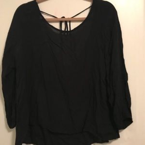 Black long sleeve blouse